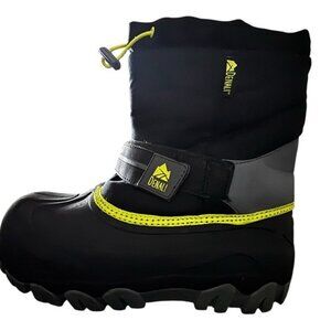 Denali "Boulder" Black Yellow Snow Boots Waterproof Insulated Size 5 Men 7 Women